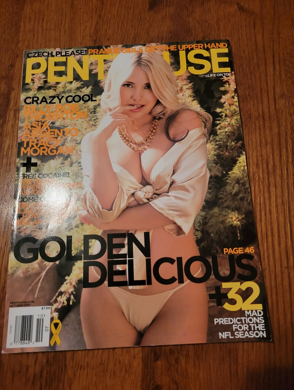 PENTHOUSE - October, 2007   Covergirl SANDY SUMMERS (Pet LUX KASSIDY)